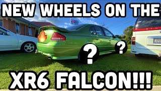 NEW WHEELS ON THE XR6 FALCON
