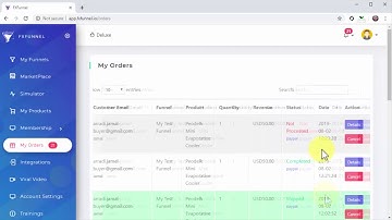FX Funnel Video Training 7 Managing Orders in FX Funnel