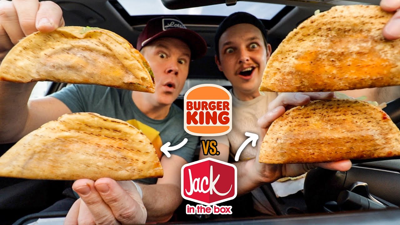 Burger King Tacos vs. Jack In The Box Tacos | *TASTE TEST & PICKING A WINNER* 🌮🚙