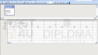 Create a new query that will display all fields from the Products table and all records where...