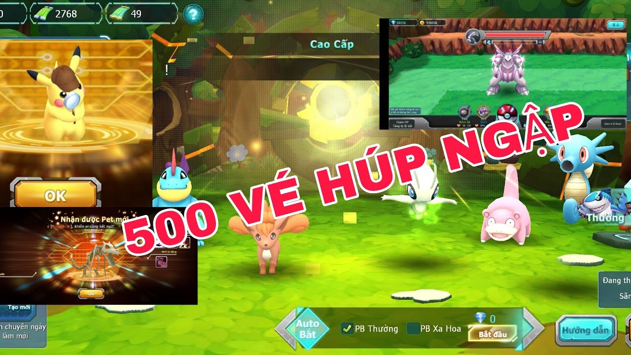 POKE ĐẠI CHIẾN | MÊ CUNG HẠN GIỜ V0 CHƠI PHẢI CHƠI HẾT 500 VÉ HÚP NGẬP AE ƠI KKKK PHÊ