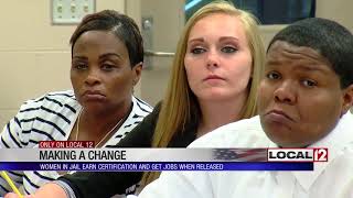 Women in jail earn certification and get jobs when released