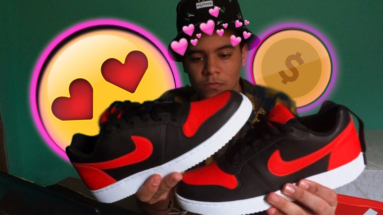 nike ebernon low vermelho