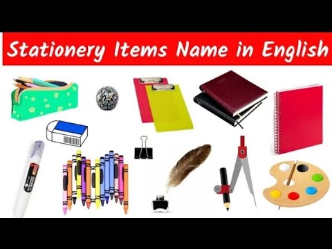 Common English Word with Hindi Meaning | Stationary Items in English