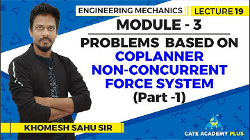 Lecture 19 | Module 3 | Problems Based on Co-planner Non-concurrent Force... | Engineering Mechanics