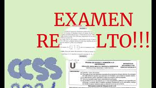 Examen RESUELTO Matemáticas EBAU 2021 CCSS Andalucia