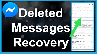 messenger - deleted messages recovery!!!