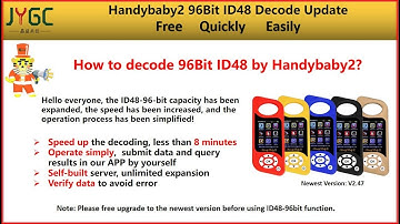 How to decode 96Bit ID48 by Handybaby2?
