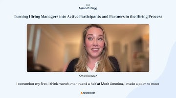 Turning Hiring Managers into Active Participants and Partners in the Hiring Process