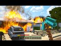 リアルなマイクラで町を破壊して燃やしたｗｗ