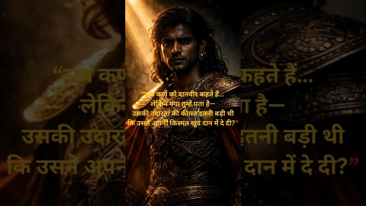 Karna: Daanveer or Tragic Hero? | The Untold Truth of Karna 💔 