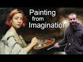 The Process of Finishing a Painting. How I Painted @ElenaSheidlina. Painting From Imagination