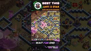 TH15 Anti-2 Star Base Link! | Best Defence Base?! 🔥🏰 #ClashOfClans #TH15Base #cocshorts