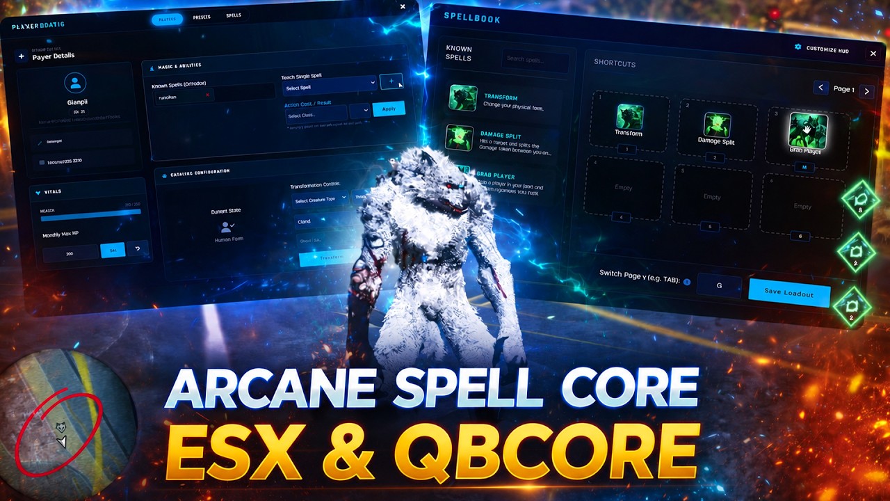 ARCANE FANTASY CORE - [FIVEM ESX SCRIPT] - YouTube