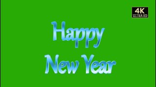 Happy New Year Text Stock Video Footage for Free