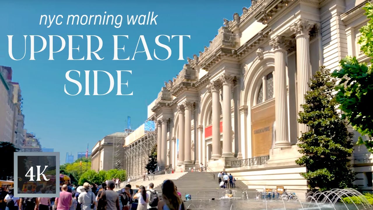 NYC Morning Walk on Fifth Ave | Guggenheim, The Met & The Plaza | 4K