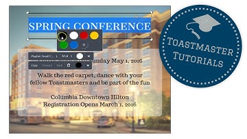 Getting Started with Canva - Toastmaster Tutorials