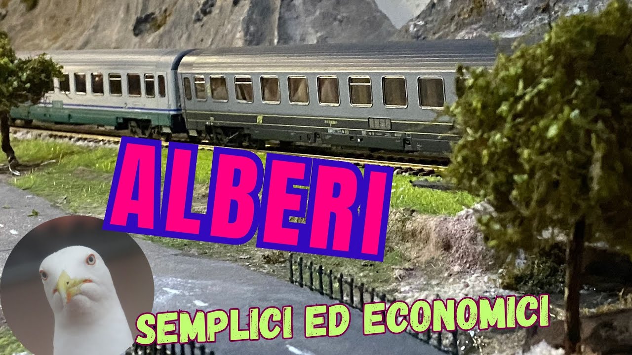 Come costruire alberi facili ed economici per il plastico o diorama ferroviario - fantasy DIY