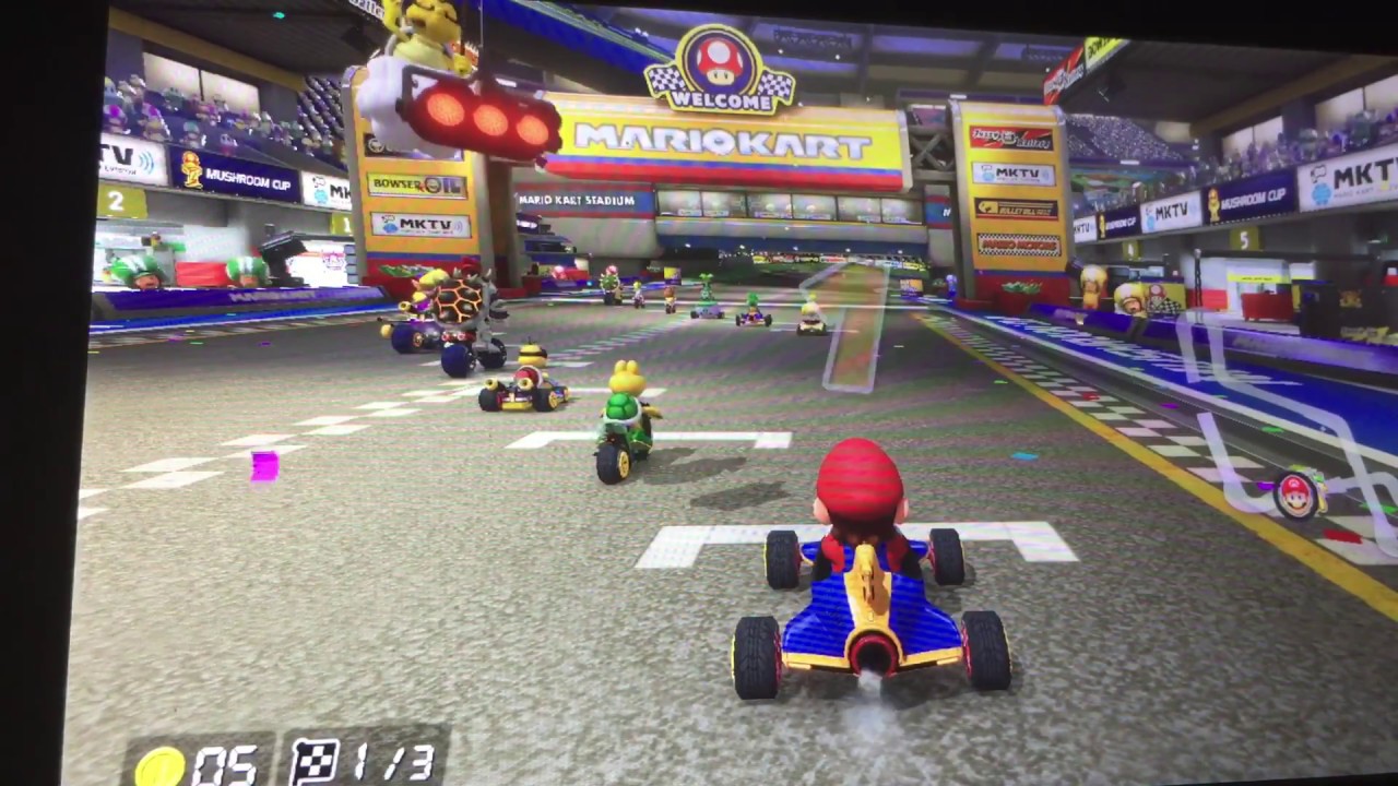 Mario kart 8 Deluxe gameplay modo portatil YouTube