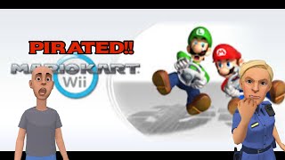 Classic Caillou Plays A Pirated Game Of Mario Kart Wiiarrestedgrounded