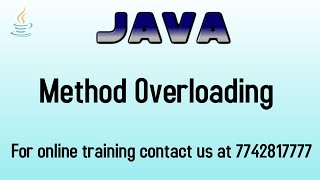 method overloading in java
