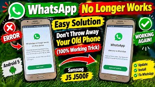 WhatsApp No Longer Works Easy Solution Don’t Throw Away Your Old Phone ( 100% Working Trick ) screenshot 3