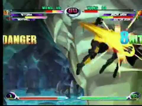 MvC2 Ironman Top of Screen confirm air to ground Doom extension into ground infinite ('09 Highlight)