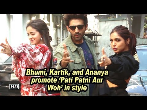 bhumi,-kartik,-and-ananya-promote-'pati-patni-aur-woh'-in-style