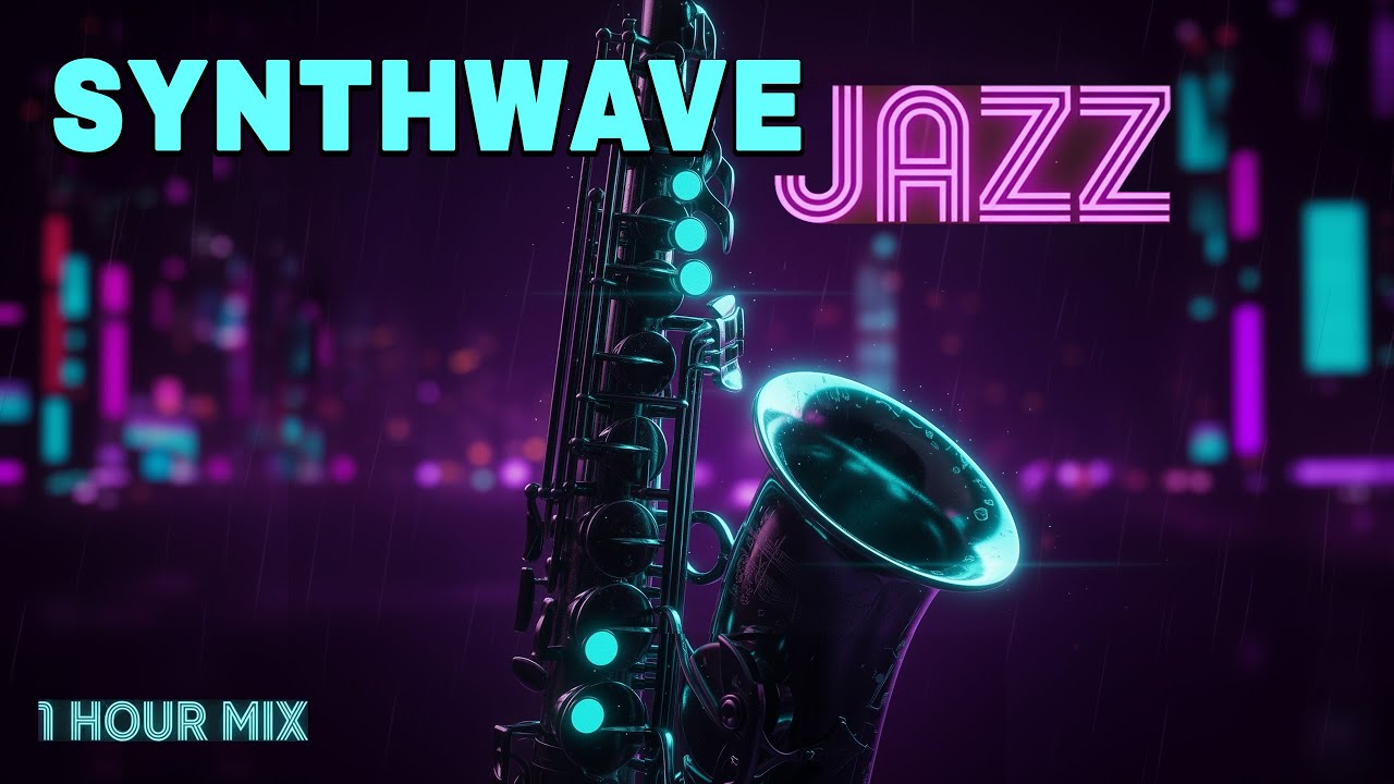 🎷 Neon Sax Nights — Smooth Synthwave Jazz & Vaporwave Mix (1 Hour) 🌌