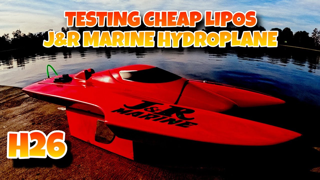 Сделано в США. J&R MARINE H26 RC гидроплан, испытание лодок, LIPOS, прочность транца.