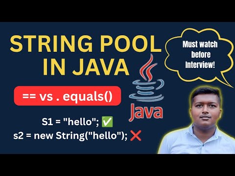 String Pool in Java 🔁 | '==' vs .equals() | Must Know for Interviews!