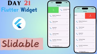 Flutter Slidable Widget || How to use Slidable Widget || Flutter Package of the Week || Day 21