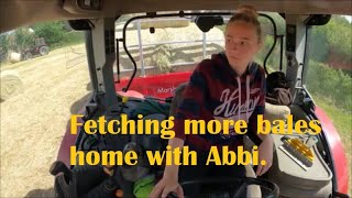 Fetching more bales home with Abbi.  05 06 20