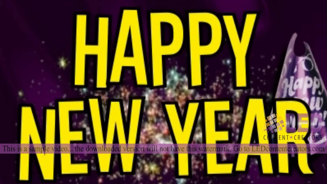 LEDcontentcreators.com - LED sign content - Happy New Year