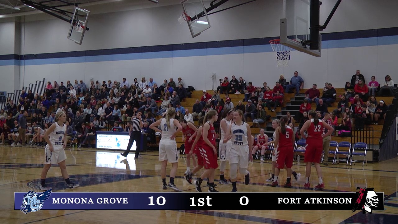 Monona Grove Girls Basketball vs Fort Atkinson 11/22/16 YouTube