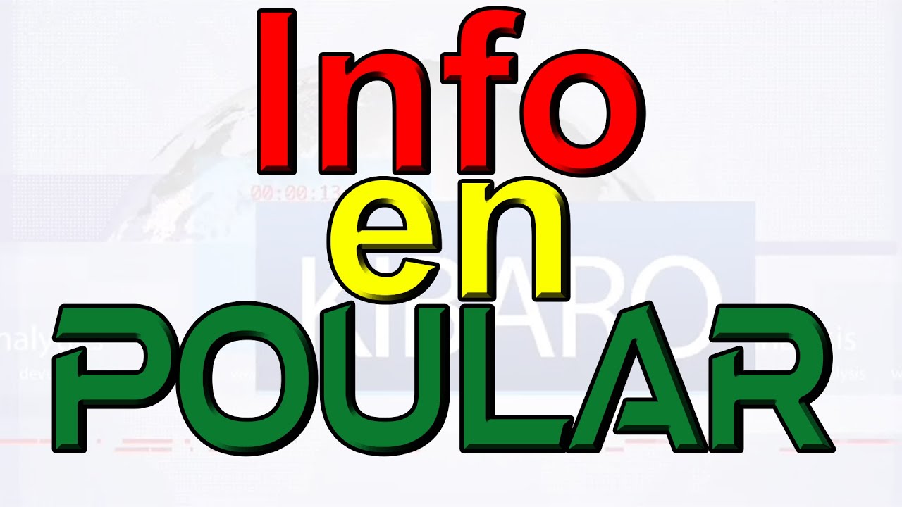 KIBARO / Info en langue nationale du 29 juillet 2025. "CANAL GUINÉE INFO"