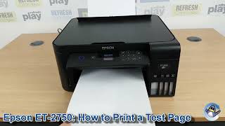 Epson Ecotank ET-2750: How to Print a Nozzle Check Test Page