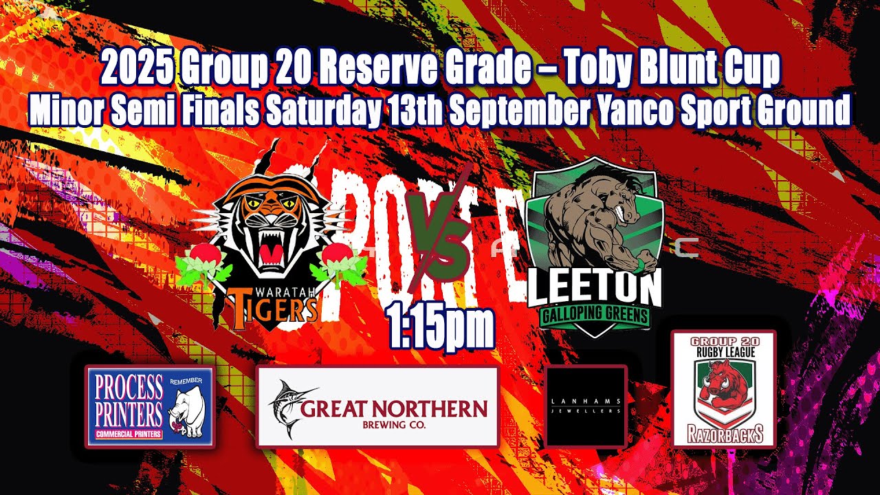 2025 Group 20 Reserve Grade – Toby Blunt Cup Minor Semi Finals