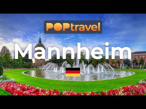 Walking in MANNHEIM / Germany 🇩🇪- 4K 60fps (UHD)