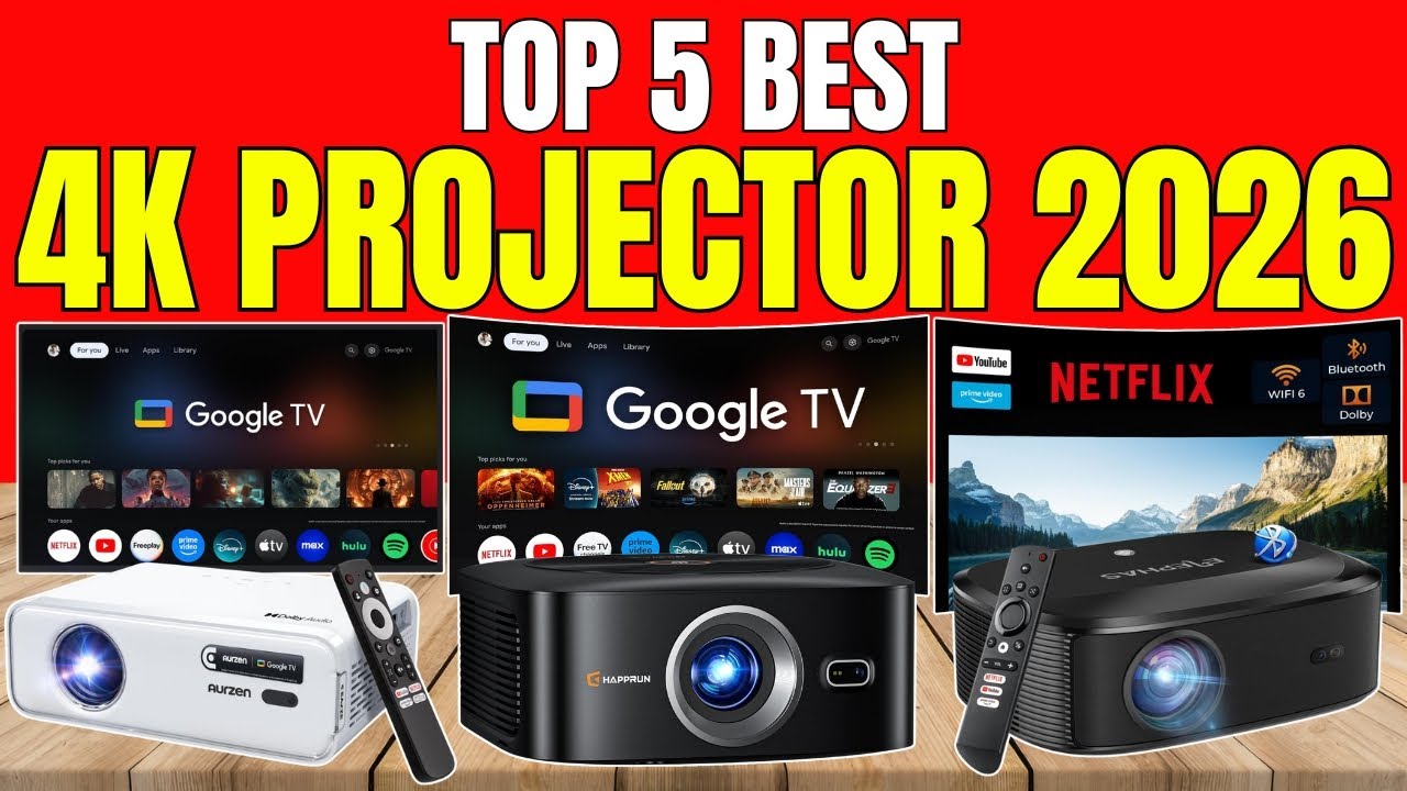 Лучшие проекторы 2026 года | Умные 4K проекторы для домашнего и уличного кинотеатра
