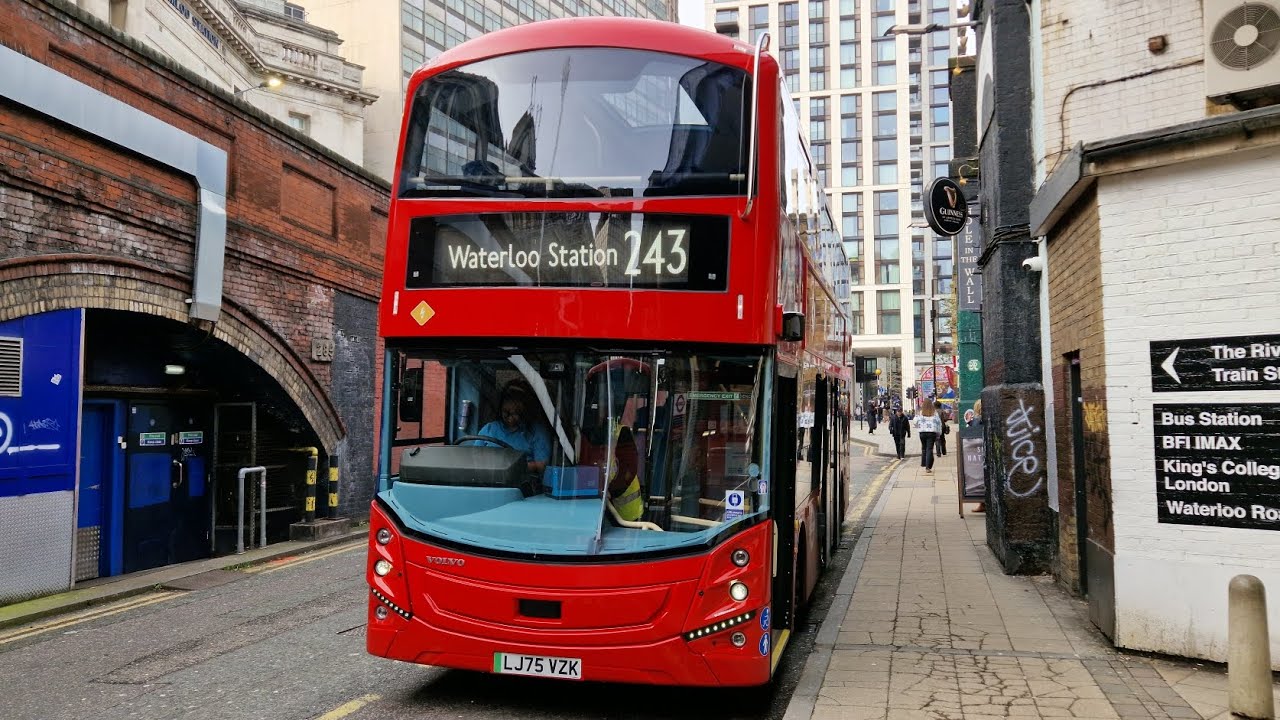 ⚡️FULL BZL JOURNEY | LONDON BUS 243 WATERLOO STATION - WOOD GREEN (LJ75VZK) EZ7e