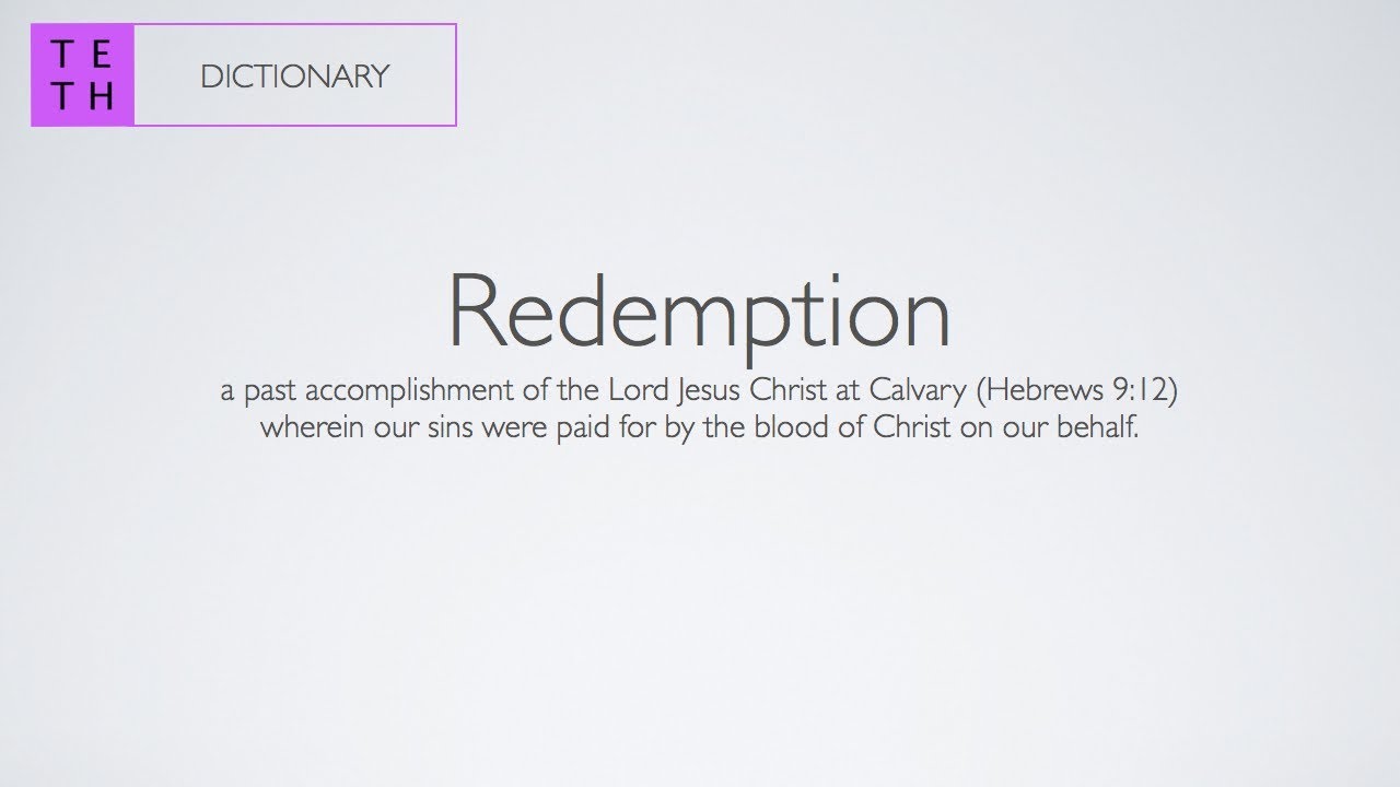 Redeem Dictionary Redemption (TETH's Dictionary) - YouTube