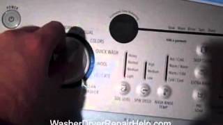 Whirlpool Cabrio Automatic Diagnostic Mode