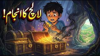 Lalach Ka Anjaam 😱💰 | Greed Has a Terrible Ending! 😨 #UrduStory #MoralStory #Greed #Shorts #Ghibli