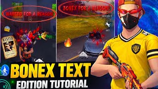 How to Make Glowing Text Like @bonex4_ff & @nuxoff Full Tutorial ||🔥💀