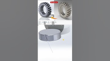 Gear Wheel 3D Design in Solid works #solidworks #3dmodelling #product design #Gearwheel #gear3D