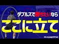 【テニス】ダブルスでパートナーがサーブした後の前衛のポジショニングとパートナーがリターンした後のポジショニング