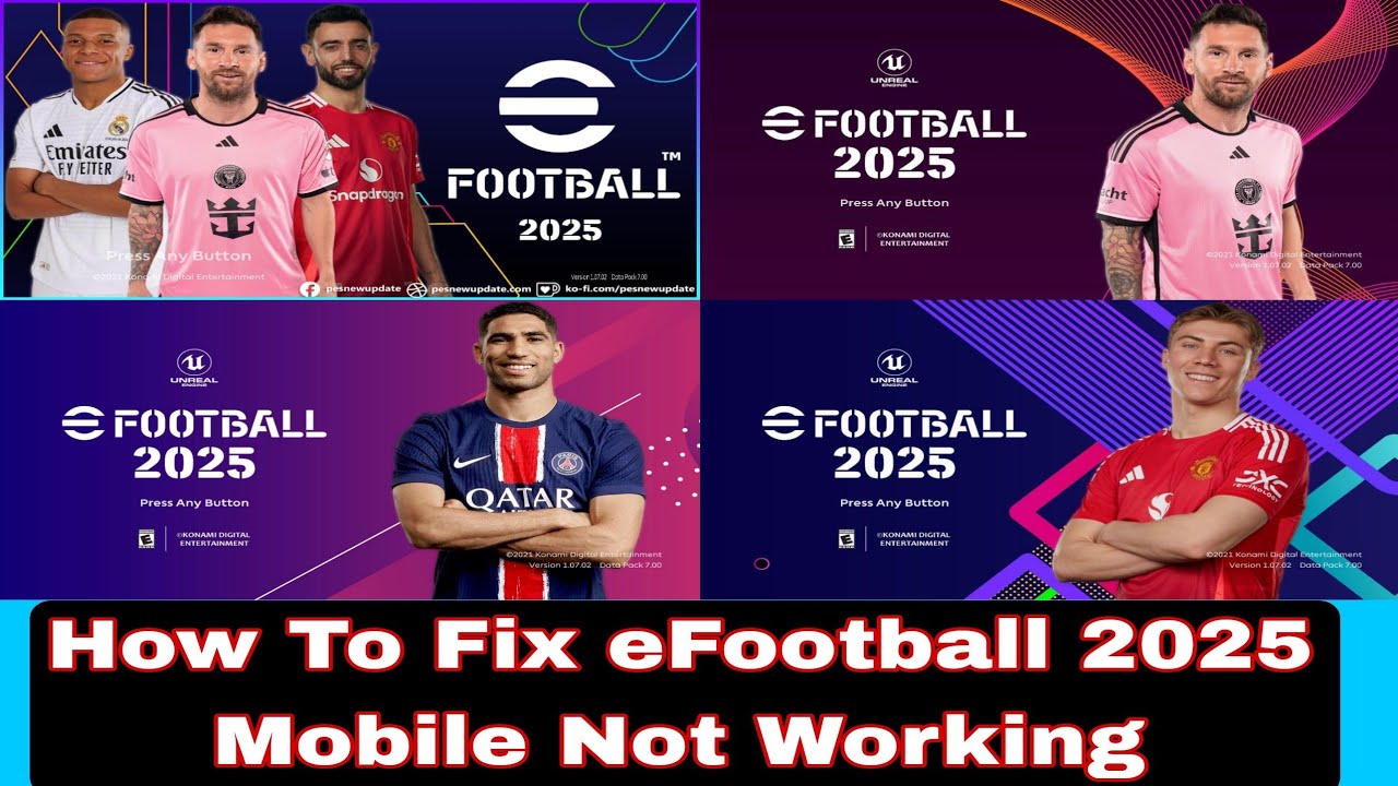 How To Fix eFootball 2025 Mobile Not Open Problem | Fixed eFootball ...