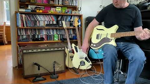 Danelectro Vintage 12 String with Magnatone Twilighter Stereo