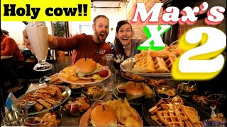 MAX’S BURGER CHALLENGE X2!! THATS A LOT! HUGE ! MOLLY SCHUYLER ~ MOM VS FOOD